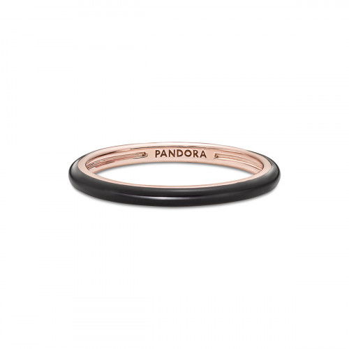 Helen Kirchhofer - Pandora ME Schwarze Emaille Ring - 189655C01