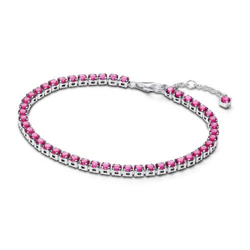 Helen Kirchhofer - Pandora Funkelndes Rosafarbenes Tennisarmband - 591469C04