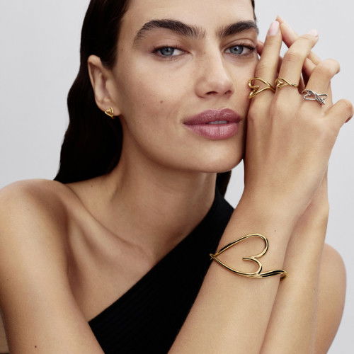 Helen Kirchhofer - Pandora Organisch Geformtes Herz Kleiner Ring - 194361C00