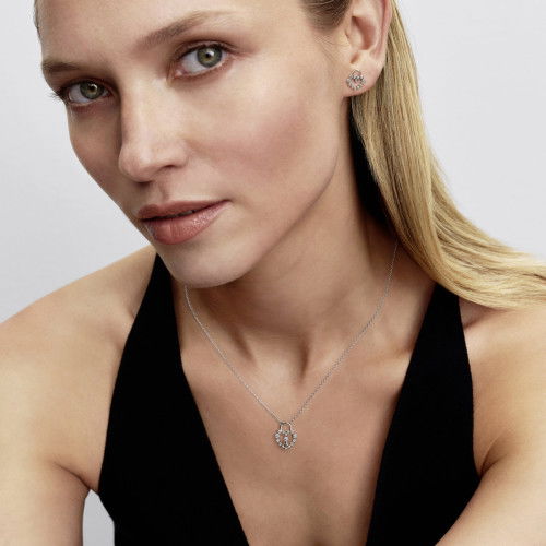 Helen Kirchhofer - Pandora Funkelndes Herz Vorhängeschloss Anhänger Halskette - 394416C01-50