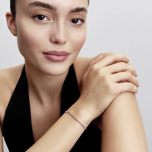 Helen Kirchhofer - Pandora Rosafarbenes Kleines Tennisarmband - 593927C02