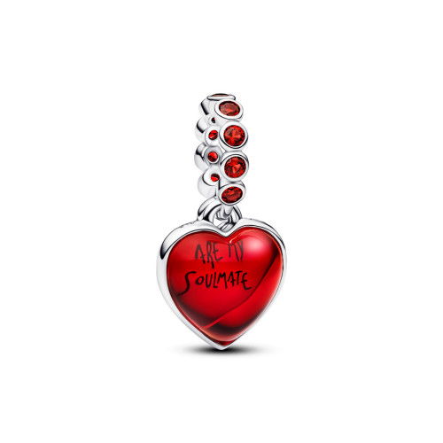 Helen Kirchhofer - Pandora Rotes Murano Glas Herz Doppel Charm Anhänger - 794429C01