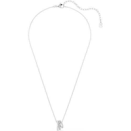 Helen Kirchhofer - Swarovski Hyperbola Halskette Rundschliff Weiss Rhodiniert - 5737064