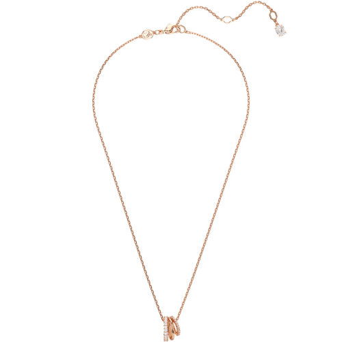Helen Kirchhofer - Swarovski Hyperbola Halskette Verschiedene Schliffe Weiss Roségold - 5701494