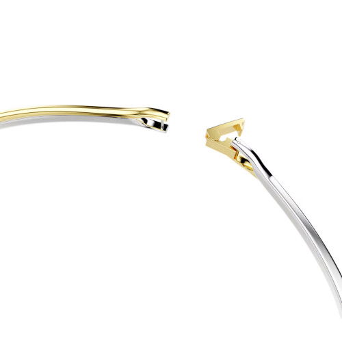 Helen Kirchhofer - Swarovski Hyperbola Halsband Rundschliff Weiss Metallmix