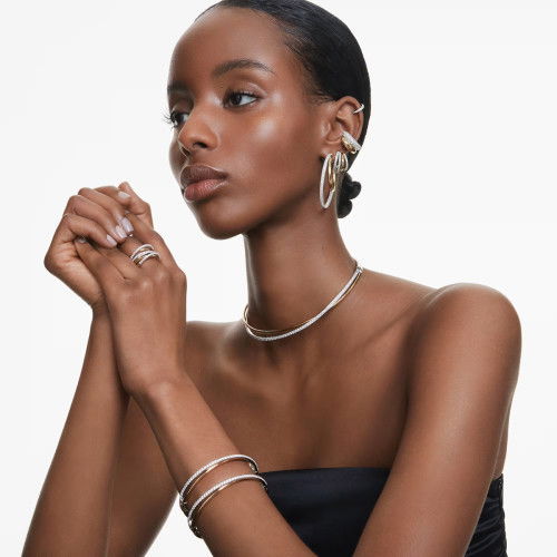 Helen Kirchhofer - Swarovski Hyperbola Halsband Rundschliff Weiss Metallmix