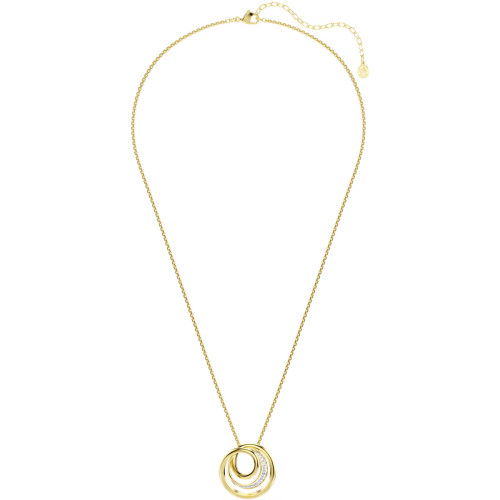 Helen Kirchhofer - Swarovski Hyperbola Halskette Rundschliff Weiss Goldlegierungsschicht - 5740410