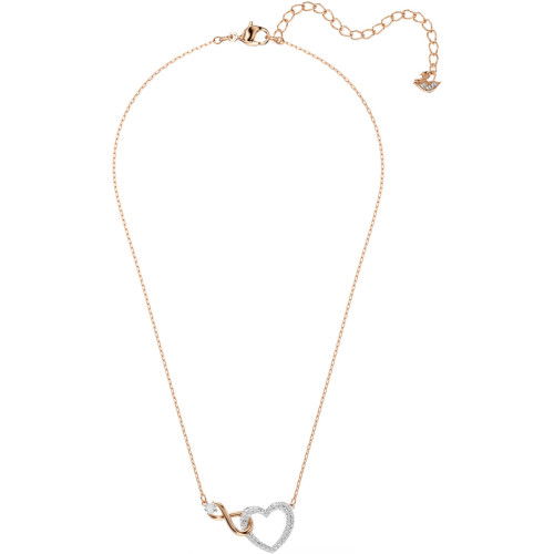 Helen Kirchhofer - Swarovski Hyperbola Halskette Unendlichzeichen und Herz Weiss Metallmix - 5518865
