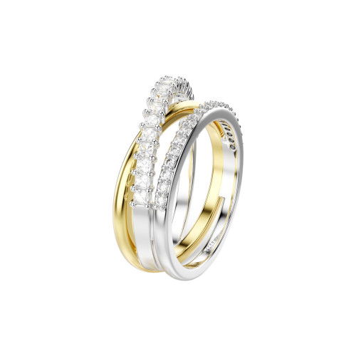 Helen Kirchhofer - Swarovski Hyperbola Ring Verschiedene Schliffe Weiss Metallmix