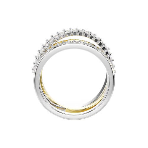 Helen Kirchhofer - Swarovski Hyperbola Ring Verschiedene Schliffe Weiss Metallmix