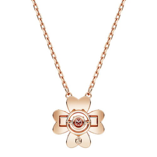 Helen Kirchhofer - Swarovski Idyllia Halskette Glücksklee Weiss Roségold Legierungsschicht - 5674211