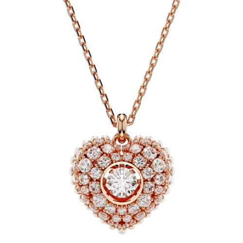 Helen Kirchhofer - Swarovski Idyllia Halskette Herz Weiss Roségold Legierungsschicht - 5680402