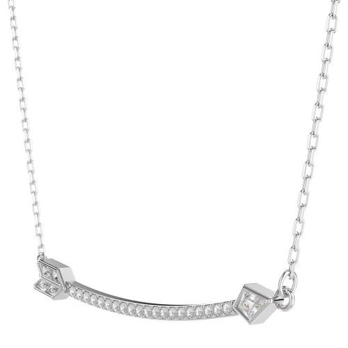 Helen Kirchhofer - Swarovski Idyllia Halskette Verschiedene Schliffe Pfeil Weiss Rhodiniert - 5737293