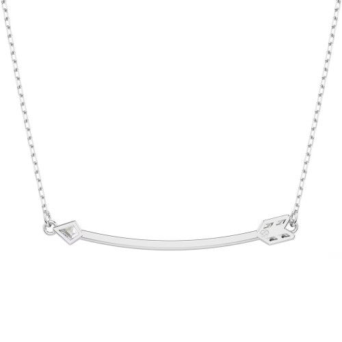 Helen Kirchhofer - Swarovski Idyllia Halskette Verschiedene Schliffe Pfeil Weiss Rhodiniert - 5737293