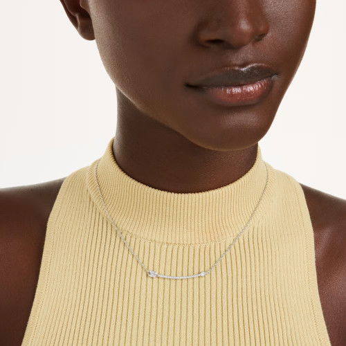 Helen Kirchhofer - Swarovski Idyllia Halskette Verschiedene Schliffe Pfeil Weiss Rhodiniert - 5737293