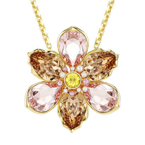 Helen Kirchhofer - Swarovski Idyllia Anhänger und Brosche Verschiedene Schliffe Blume Mehrfarbig Goldlegierungsschicht - 5735227