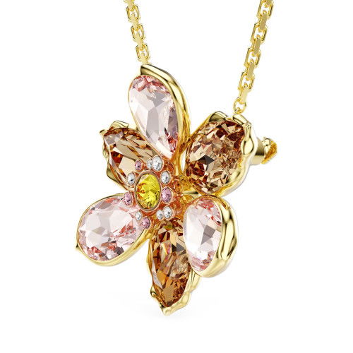 Helen Kirchhofer - Swarovski Idyllia Anhänger und Brosche Verschiedene Schliffe Blume Mehrfarbig Goldlegierungsschicht - 5735227