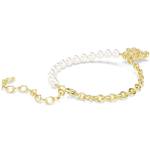 Helen Kirchhofer - Swarovski Idyllia Armband Kristallperle Rundschliff Teddy Goldfarben Goldlegierungsschicht - 5737622