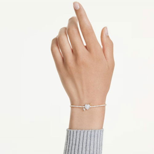 Helen Kirchhofer - Swarovski Idyllia Armband Verschiedene Schliffe Herz mit Pfeil Weiss Goldlegierungsschicht - 5744061