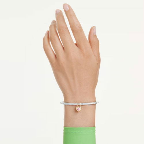 Helen Kirchhofer - Swarovski Idyllia Armreif Verschiedene Schliffe Herz Rosa Metallmix