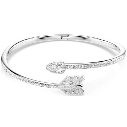 Helen Kirchhofer - Swarovski Idyllia Armreif Verschiedene Schliffe Pfeil Weiss Rhodiniert