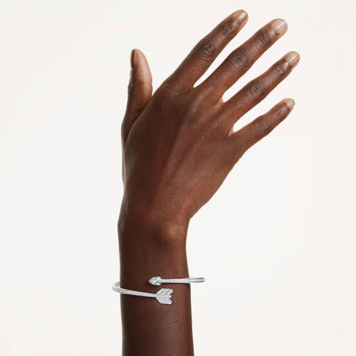 Helen Kirchhofer - Swarovski Idyllia Armreif Verschiedene Schliffe Pfeil Weiss Rhodiniert
