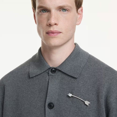 Helen Kirchhofer - Swarovski Idyllia Brosche Verschiedene Schliffe Pfeil Weiss Rhodiniert - 5742952