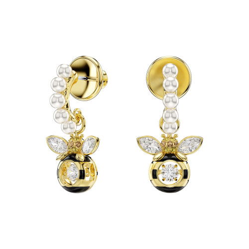 Helen Kirchhofer - Swarovski Idyllia Drop Ohrhänger Kristallperle Verschiedene Schliffe Biene Mehrfarbig Goldlegierungsschicht - 5742678