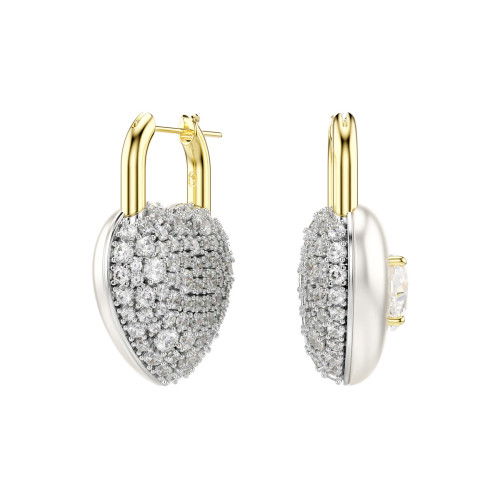 Helen Kirchhofer - Swarovski Idyllia Drop Ohrhänger Verschiedene Schliffe Herz Weiss Goldlegierungsschicht - 5737297