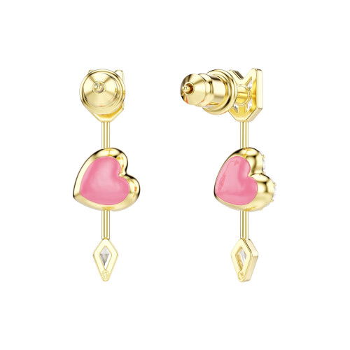Helen Kirchhofer - Swarovski Idyllia Drop Ohrhänger Verschiedene Schliffe Herz mit Pfeil Weiss Goldlegierungsschicht - 5737295