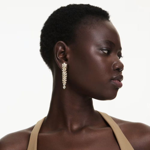 Helen Kirchhofer - Swarovski Idyllia Drop Ohrhänger Verschiedene Schliffe Lang Weiss Goldlegierungsschicht - 5723138