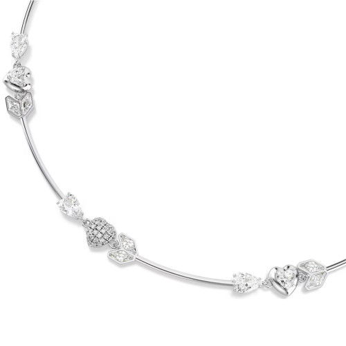 Helen Kirchhofer - Swarovski Idyllia Halskette Herz mit Pfeil Weiss Rhodiniert - 5743411