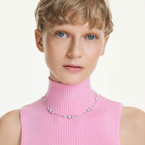 Helen Kirchhofer - Swarovski Idyllia Halskette Herz mit Pfeil Weiss Rhodiniert - 5743411