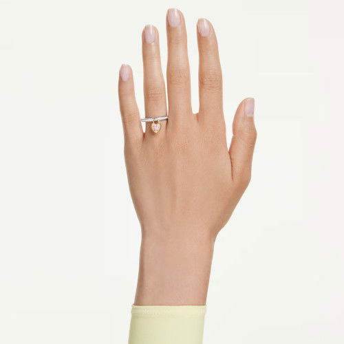 Helen Kirchhofer - Swarovski Idyllia Motiv Ring Verschiedene Schliffe Herz Rosa Metallmix