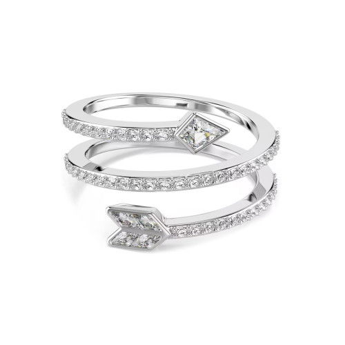Helen Kirchhofer - Swarovski Idyllia Motiv Ring Verschiedene Schliffe Pfeil Weiss Rhodiniert