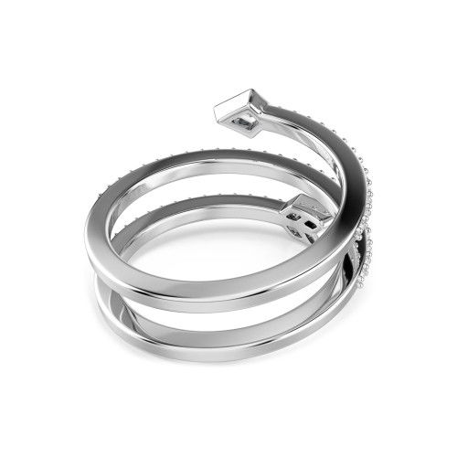 Helen Kirchhofer - Swarovski Idyllia Motiv Ring Verschiedene Schliffe Pfeil Weiss Rhodiniert