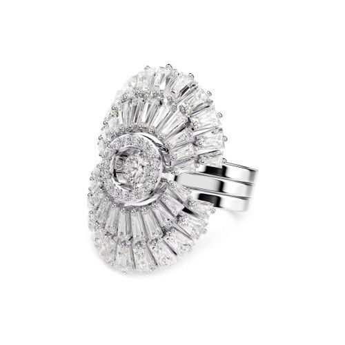 Helen Kirchhofer - Swarovski Idyllia Ring Set Verschiedene Schliffe Muschel Weiss Rhodiniert