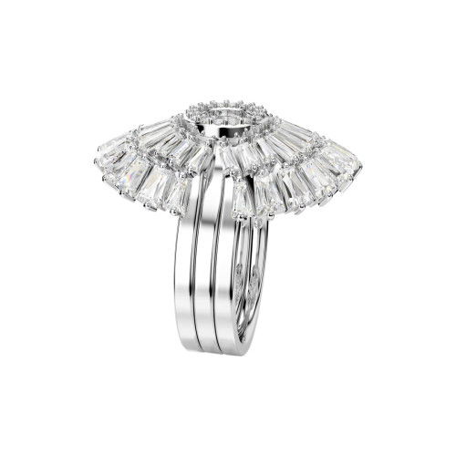 Helen Kirchhofer - Swarovski Idyllia Ring Set Verschiedene Schliffe Muschel Weiss Rhodiniert