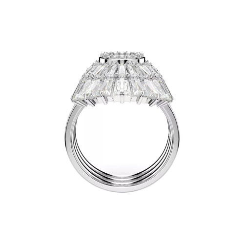 Helen Kirchhofer - Swarovski Idyllia Ring Set Verschiedene Schliffe Muschel Weiss Rhodiniert