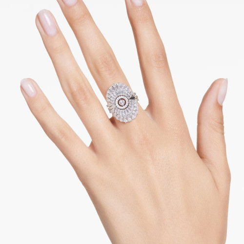 Helen Kirchhofer - Swarovski Idyllia Ring Set Verschiedene Schliffe Muschel Weiss Rhodiniert