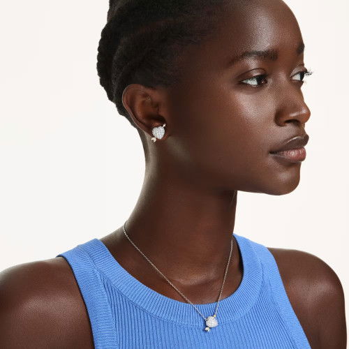 Helen Kirchhofer - Swarovski Idyllia Set Verschiedene Schliffe Herz mit Pfeil Weiss Roségold Legierungsschicht - 5745580