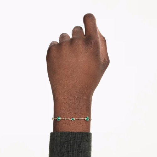 Helen Kirchhofer - Swarovski Imber Armband Rundschliff Grün Goldlegierungsschicht - 5730676