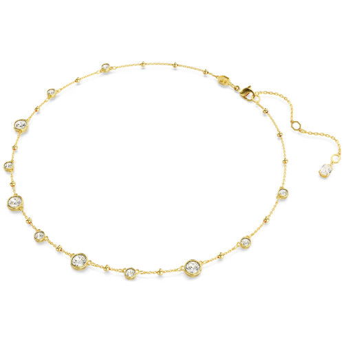 Helen Kirchhofer - Swarovski Imber Halskette Rundschliff Verstreutes Design Weiss Goldlegierungsschicht - 5680090
