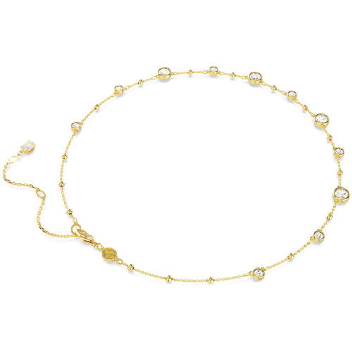 Helen Kirchhofer - Swarovski Imber Halskette Rundschliff Verstreutes Design Weiss Goldlegierungsschicht - 5680090