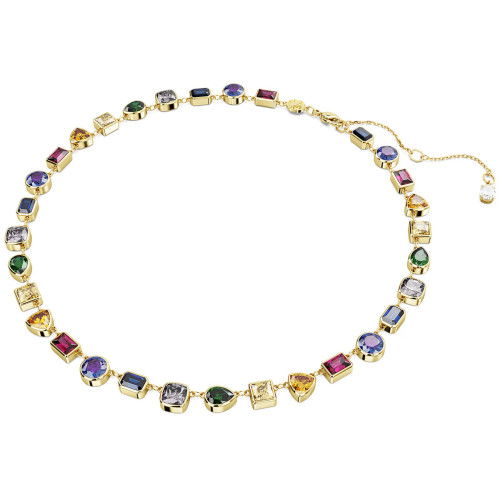 Helen Kirchhofer - Swarovski Imber Tennis Halskette Verschiedene Schliffe Mehrfarbig Goldlegierungsschicht - 5662915