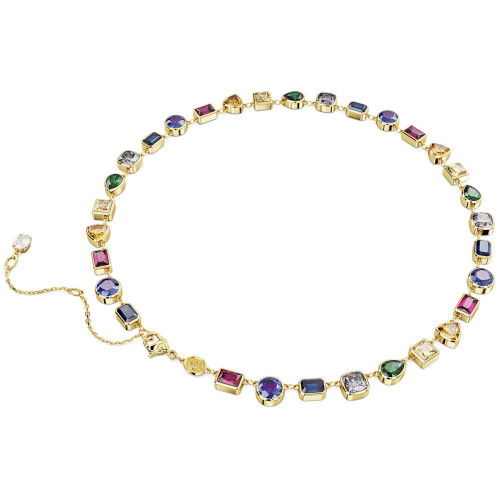 Helen Kirchhofer - Swarovski Imber Tennis Halskette Verschiedene Schliffe Mehrfarbig Goldlegierungsschicht - 5662915