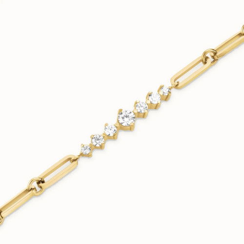 Helen Kirchhofer - Rosefield Graduated Crystal Bar Paperclip Armband - JBCBG-J1023