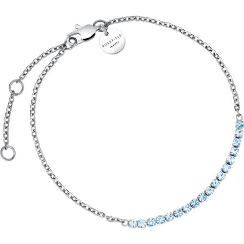Rosefield Tennis Light Sapphire Silver Armband JBTBS-J912
