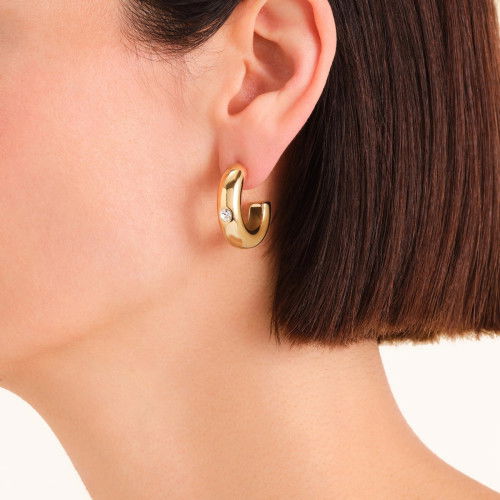 Helen Kirchhofer - Rosefield Bold Solitary Chunky Ohrringe - JEBCG-J1200