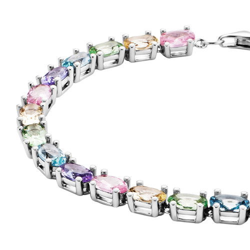 Helen Kirchhofer - Julie Julsen Tennis Armband Crystal Line - JJBR33361-3S